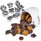 30 Pieces Mini Cookie Cutter Set with Box, Small Stainless Steel Veggie Cutters, Polymer Clay Cutters for Kids, Geometric Set for Biscuit Cutter, Tiny Fruit Cutter
